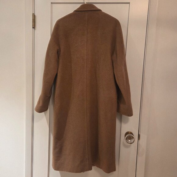 ARITIZIA BABATON CAMEL HAIR & WOOL COAT - XS - NEEDS REPAIR - Picture 2 of 8